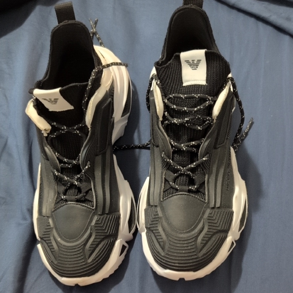 Emporio Armani Men's Black Sneakers